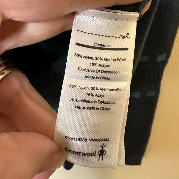 Smartwool Bell Sleeve Wool Blend Sweater in Evergreen Heather Size M - Picture 6 of 7